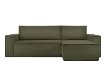 KONSIMO Ecksofa Breite Armlehnen 262 cm Hellgrün