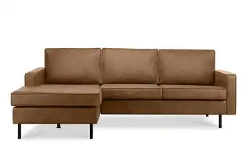 KONSIMO Ecksofa Braun links