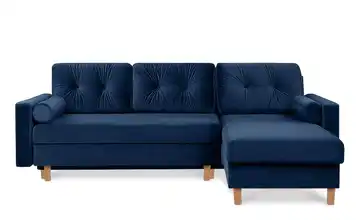 KONSIMO Ecksofa Mitternachtsblau