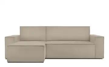 KONSIMO Ecksofa Breite Armlehnen 262 cm Beige