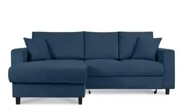 KONSIMO Ecksofa Dunkelblau links