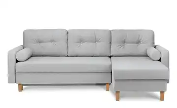 KONSIMO Ecksofa Silbergrau