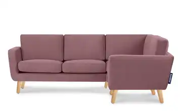 KONSIMO Ecksofa Pink rechts