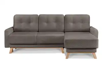 KONSIMO Ecksofa Braun rechts