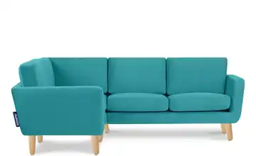 KONSIMO Ecksofa Türkis links