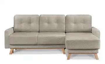 KONSIMO Ecksofa Dunkelbeige rechts