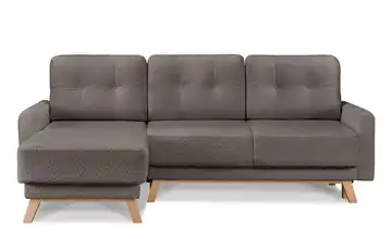 KONSIMO Ecksofa Braun links