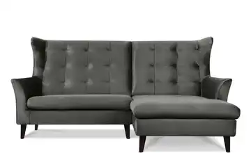 KONSIMO Ecksofa Grau rechts