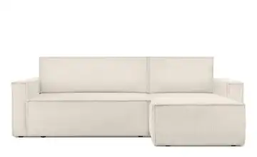 KONSIMO Ecksofa Schmale Armlehnen 246 cm Ecru