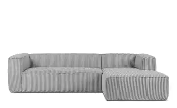 KONSIMO Ecksofa Hellgrau rechts