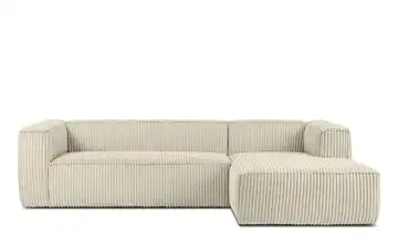 KONSIMO Ecksofa Creme rechts