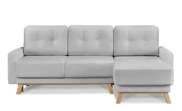 KONSIMO Ecksofa Hellgrau rechts