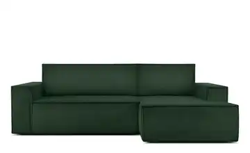 KONSIMO Ecksofa Napi Dunkelgrün rechts