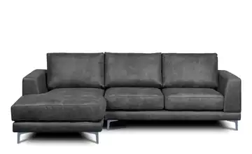 KONSIMO Ecksofa Dunkelgrau links