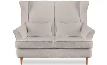 KONSIMO Einzelsofa Stralis Boucléstoff Ecru