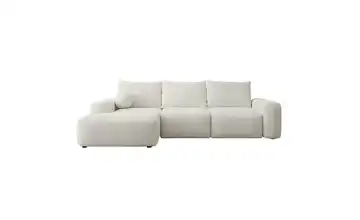 Ecksofa mit Schlaffunktion Carnos Offwhite links