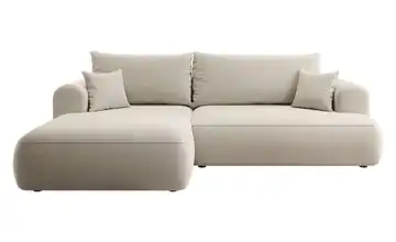 Ecksofa Hellbeige links
