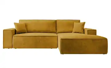 Ecksofa Senfgelb rechts