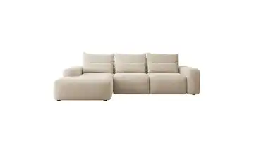 Selsey Ecksofa mit Schlaffunktion Beige links