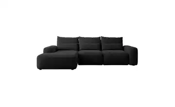 Selsey Ecksofa mit Schlaffunktion Schwarz links