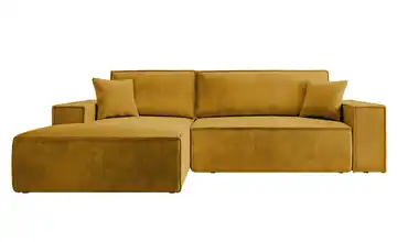 Ecksofa Senfgelb links
