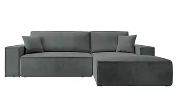 Ecksofa Grau rechts