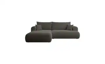Ecksofa Anthrazit links
