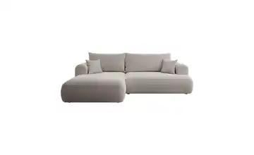 Ecksofa Dunkelbeige links