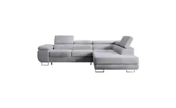 Ecksofa Hellgrau rechts