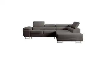 Ecksofa Dunkelgrau rechts