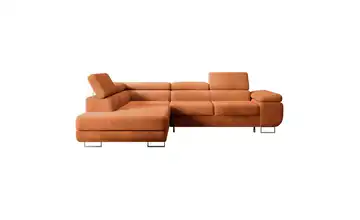 Ecksofa Kupferfarben links