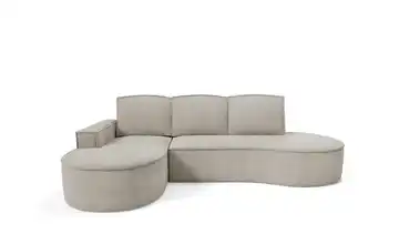 Ecksofa Flow links Dunkelbeige