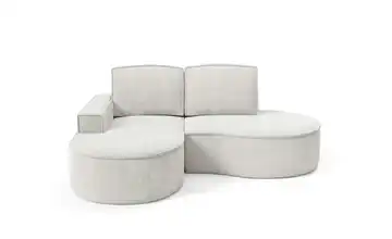 Ecksofa Flow links Cremeweiß