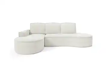 Ecksofa Flow links Weiß