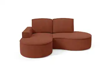 Ecksofa Flow links Rot