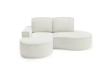 Ecksofa Flow links Weiß