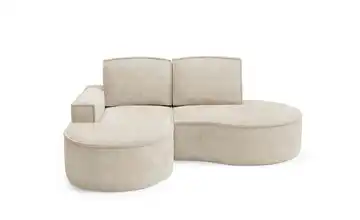 Ecksofa Flow links Beige