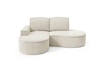 Ecksofa Flow links Hellbeige