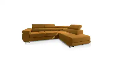 MASSENO Ecksofa Selva rechts Gelb