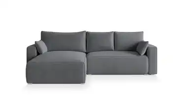 MASSENO Ecksofa Foril Grau