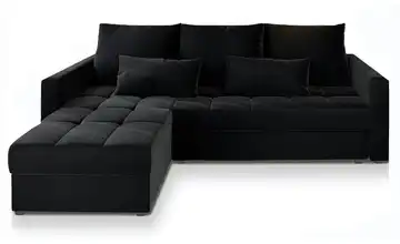 MASSENO Ecksofa Kos Schwarz