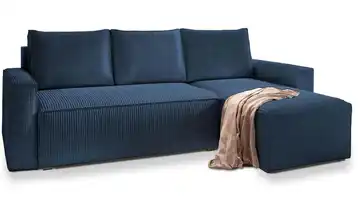 MASSENO Ecksofa Cyanblau