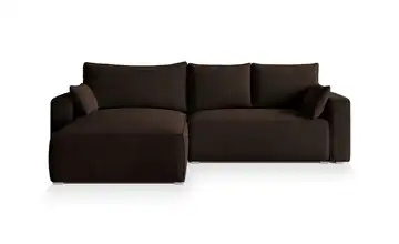 MASSENO Ecksofa Foril Braun