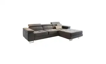MASSENO Ecksofa Elma Dunkelgrau rechts