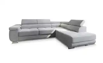 MASSENO Ecksofa Apiro Hellgrau rechts