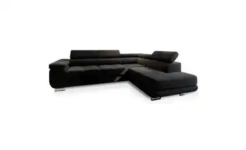 MASSENO Ecksofa Selva rechts Schwarz