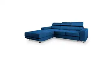 MASSENO Ecksofa Noto Cyanblau links