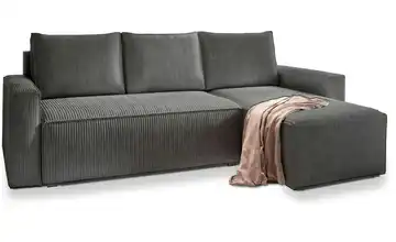 MASSENO Ecksofa Grau