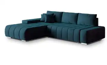 MASSENO Ecksofa Alese Cyanblau links