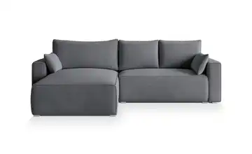 MASSENO Ecksofa Foril Grau